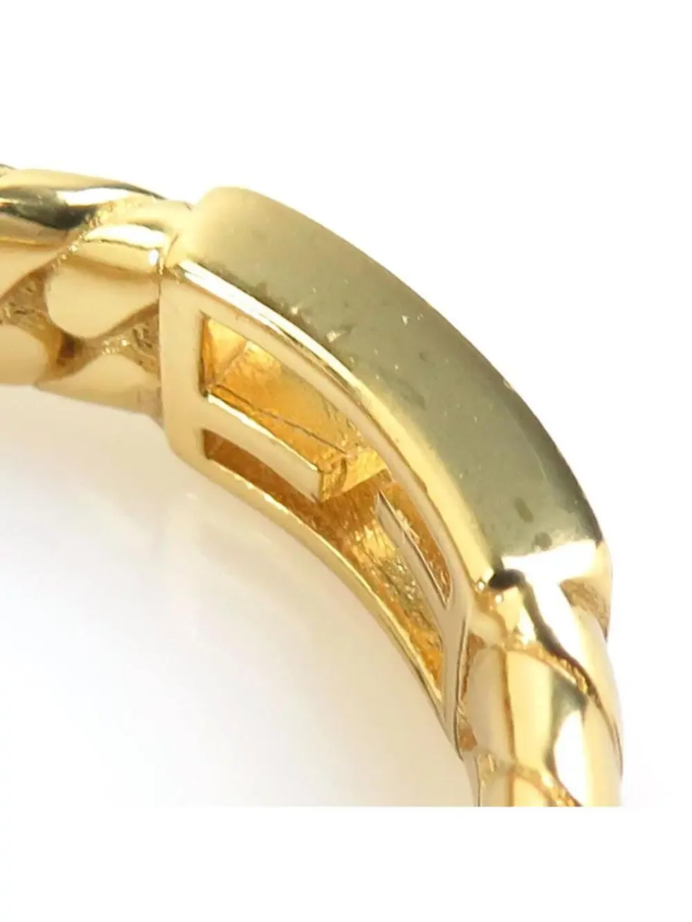 Auth Fendi Ring Gold Metal - #322522F14B
